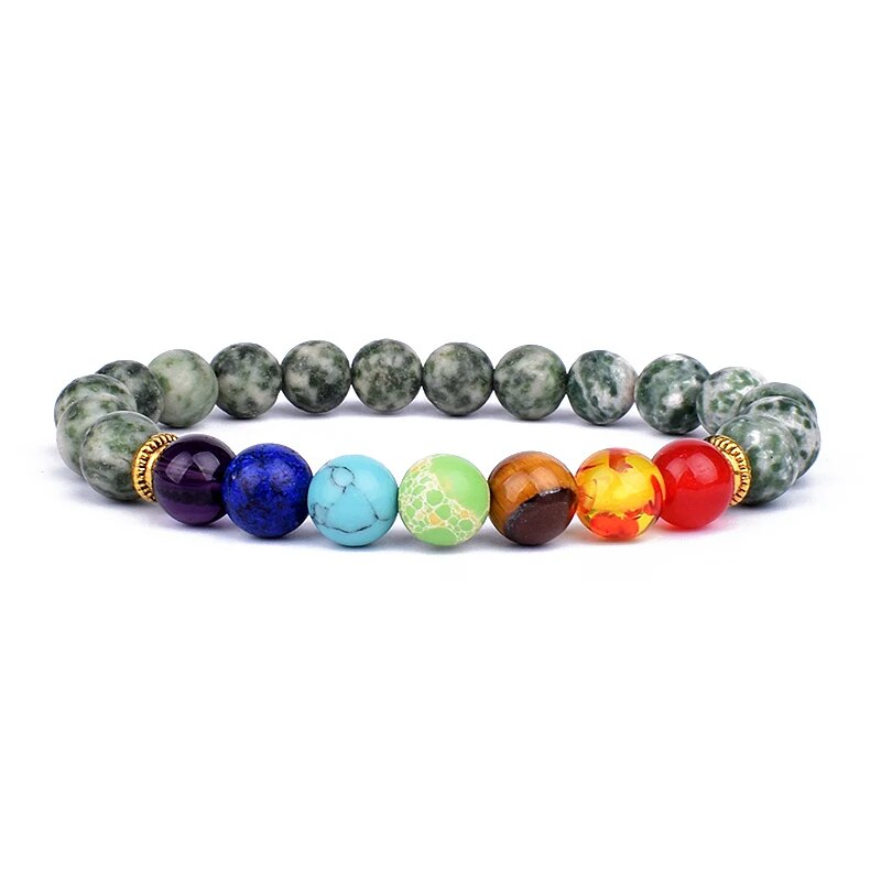 Serenity Stones: Natural Lava & Crystal Chakra Bracelets for Men & Women