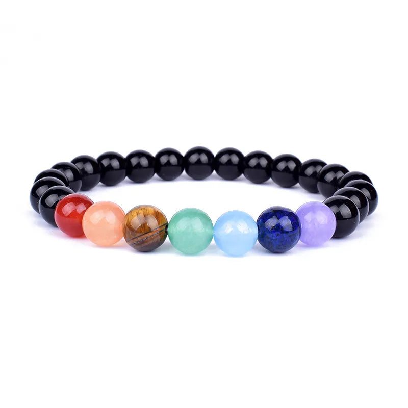 Serenity Stones: Natural Lava & Crystal Chakra Bracelets for Men & Women
