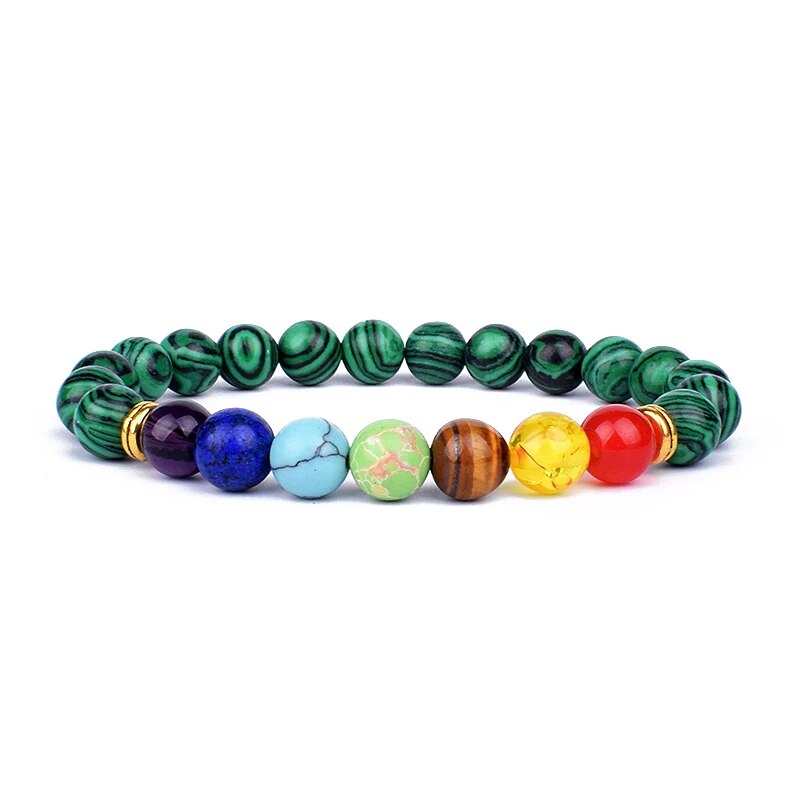 Serenity Stones: Natural Lava & Crystal Chakra Bracelets for Men & Women