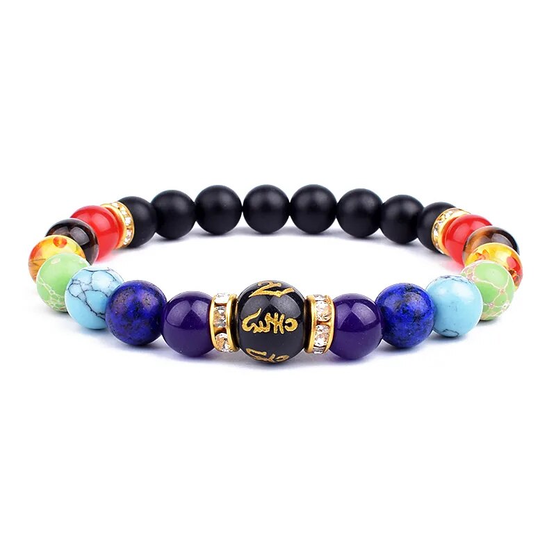 Serenity Stones: Natural Lava & Crystal Chakra Bracelets for Men & Women