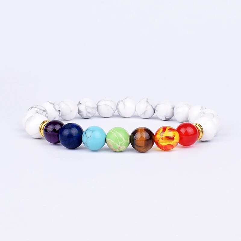 Serenity Stones: Natural Lava & Crystal Chakra Bracelets for Men & Women