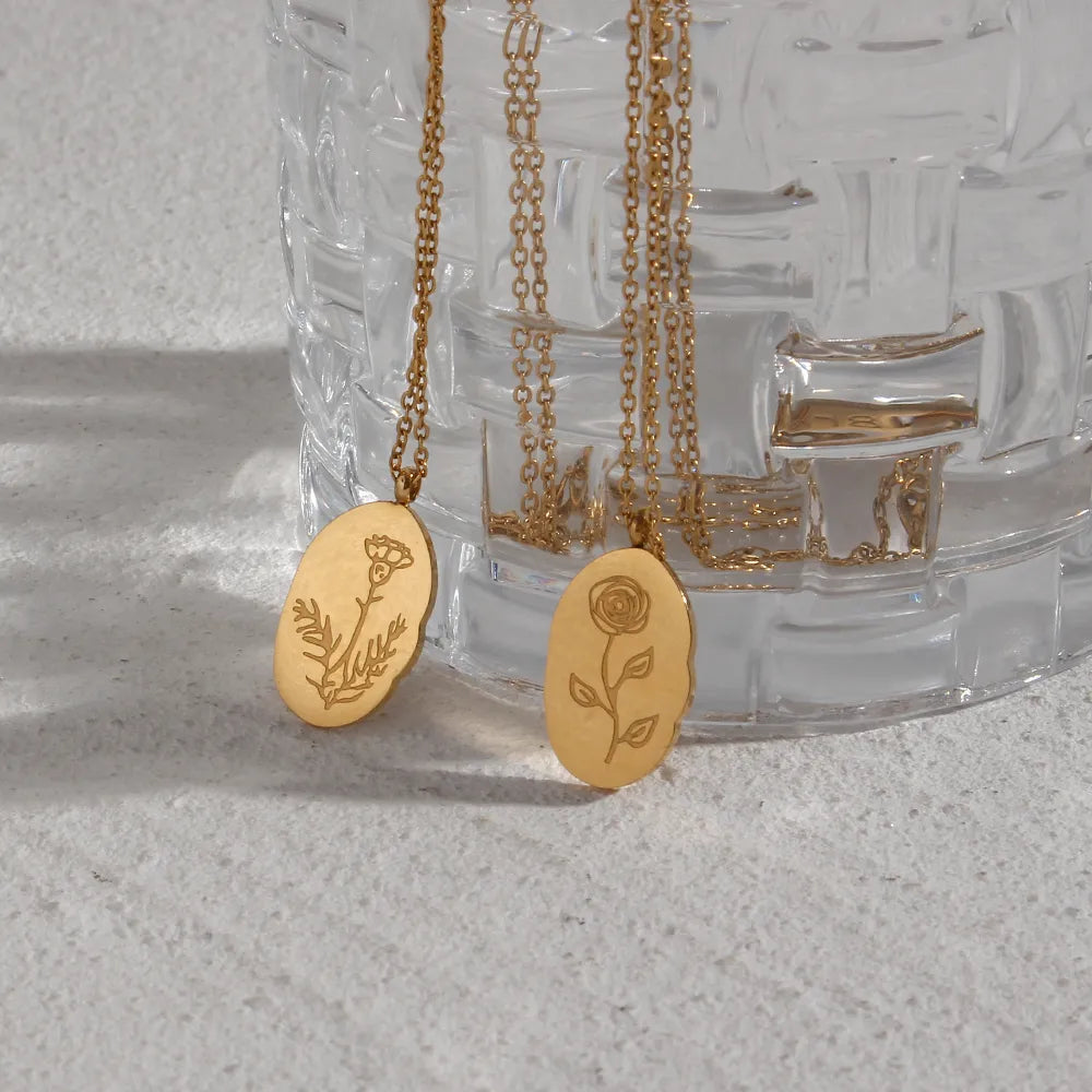 Golden Petals and Birth Month Charm: The Ultimate Flower Necklace