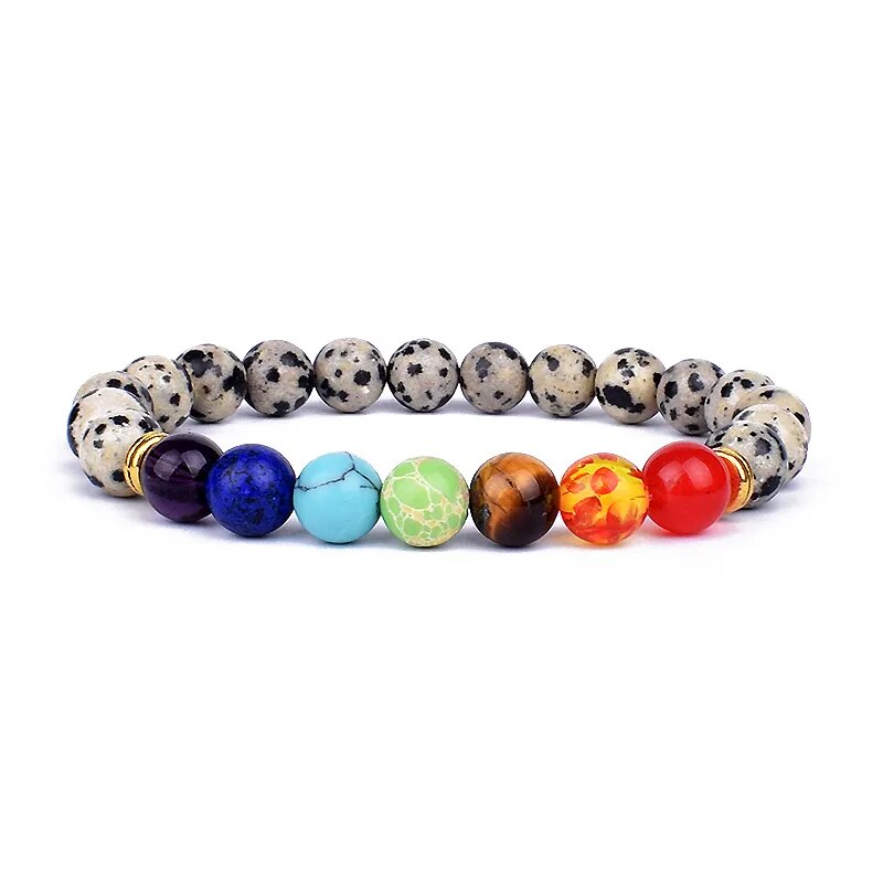 Serenity Stones: Natural Lava & Crystal Chakra Bracelets for Men & Women