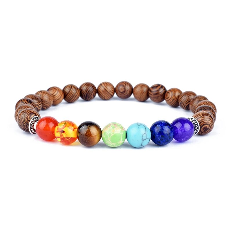 Serenity Stones: Natural Lava & Crystal Chakra Bracelets for Men & Women