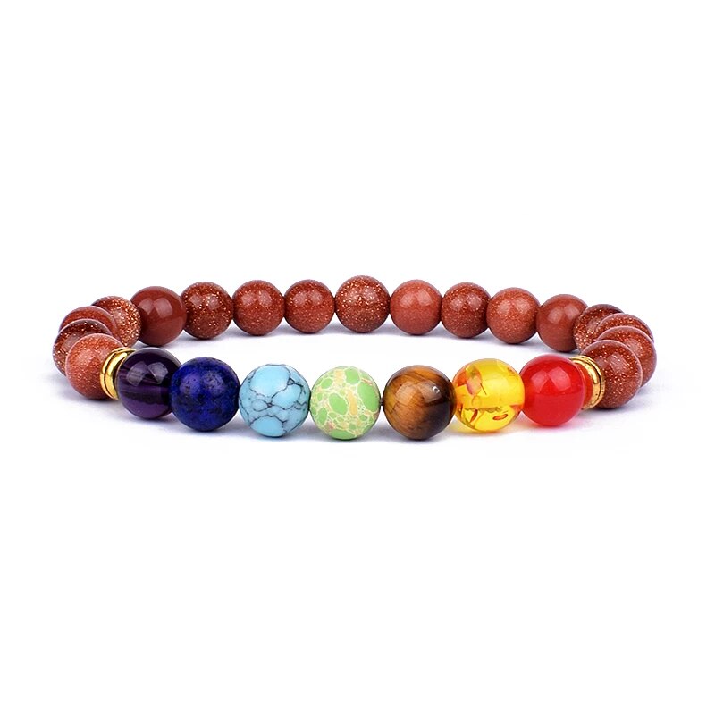 Serenity Stones: Natural Lava & Crystal Chakra Bracelets for Men & Women